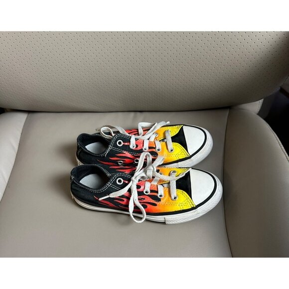 Converse All Star Youth Multicolor Fire Fashion Sneakers Multicolor Fire Size 13 - Picture 5 of 8